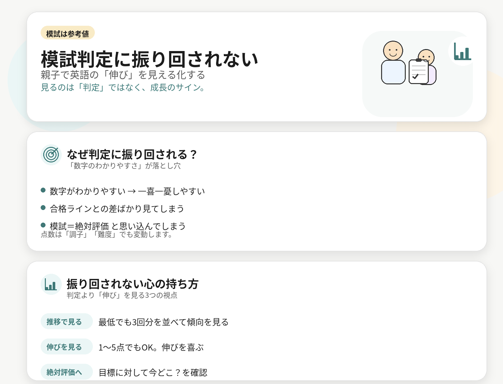 模試判定に振り回されないために：親子で英語の伸びを見える化する方法（追跡シート付き）